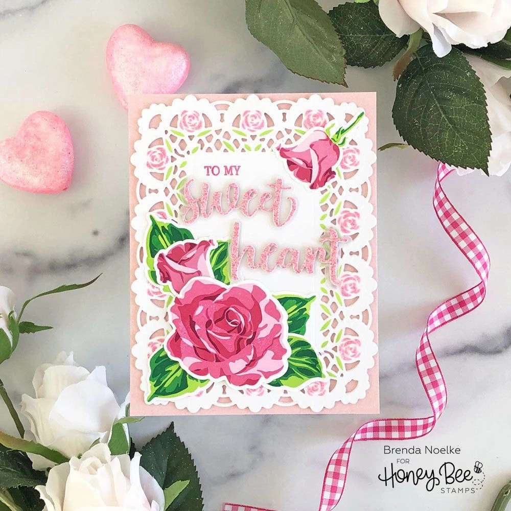 Bitty Buzzwords: Be Mine - 6X6 Stamp Set - Retiring new wooden