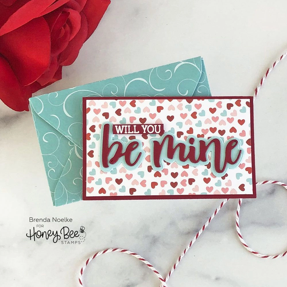 strong Bitty Buzzwords: Be Mine - 6X6 Stamp Set - Retiring