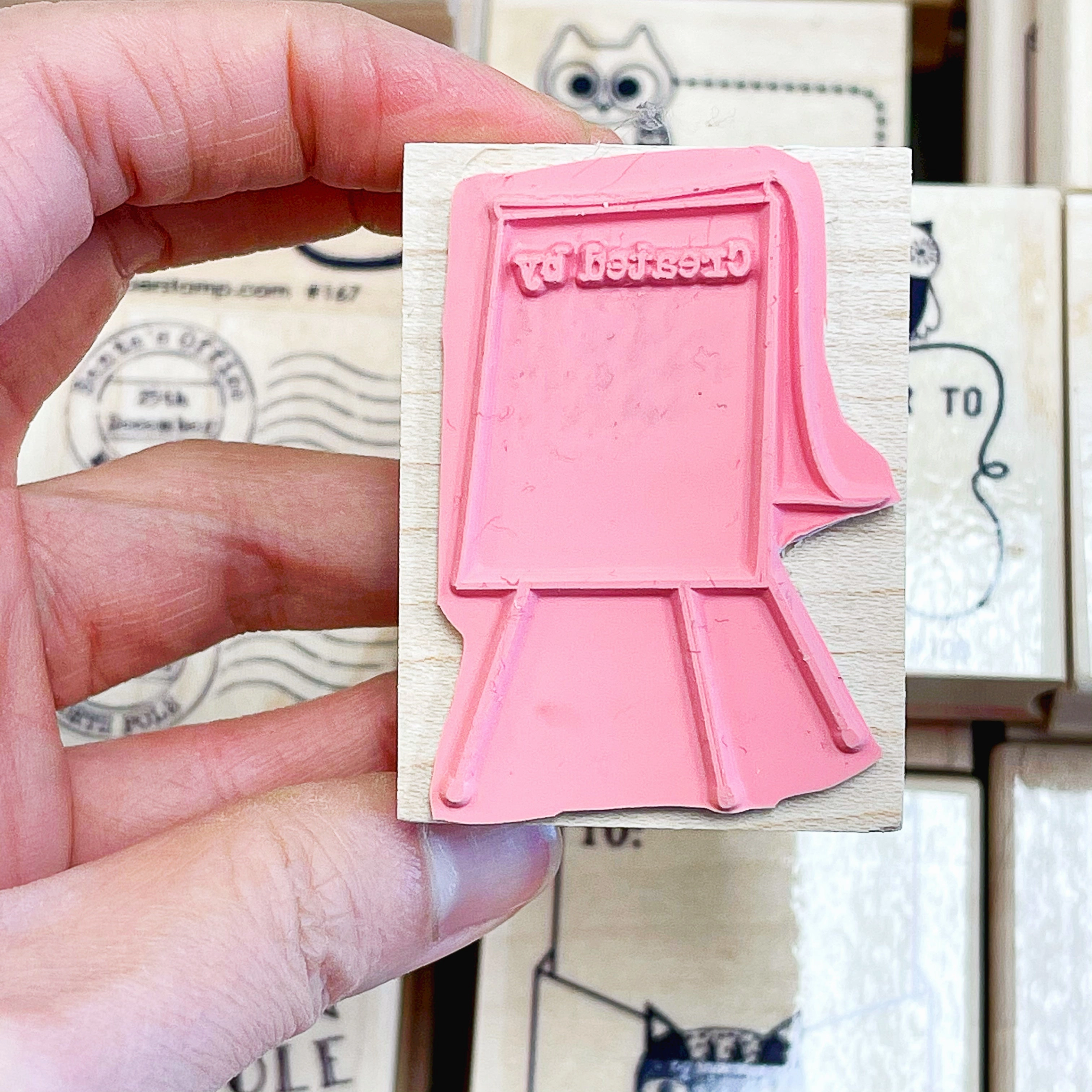 Created By Rubber Stamp matte lasting