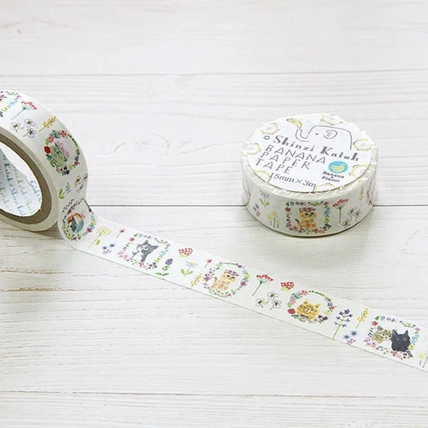 Kitty Cat Flower Washi Tape springloaded affordable