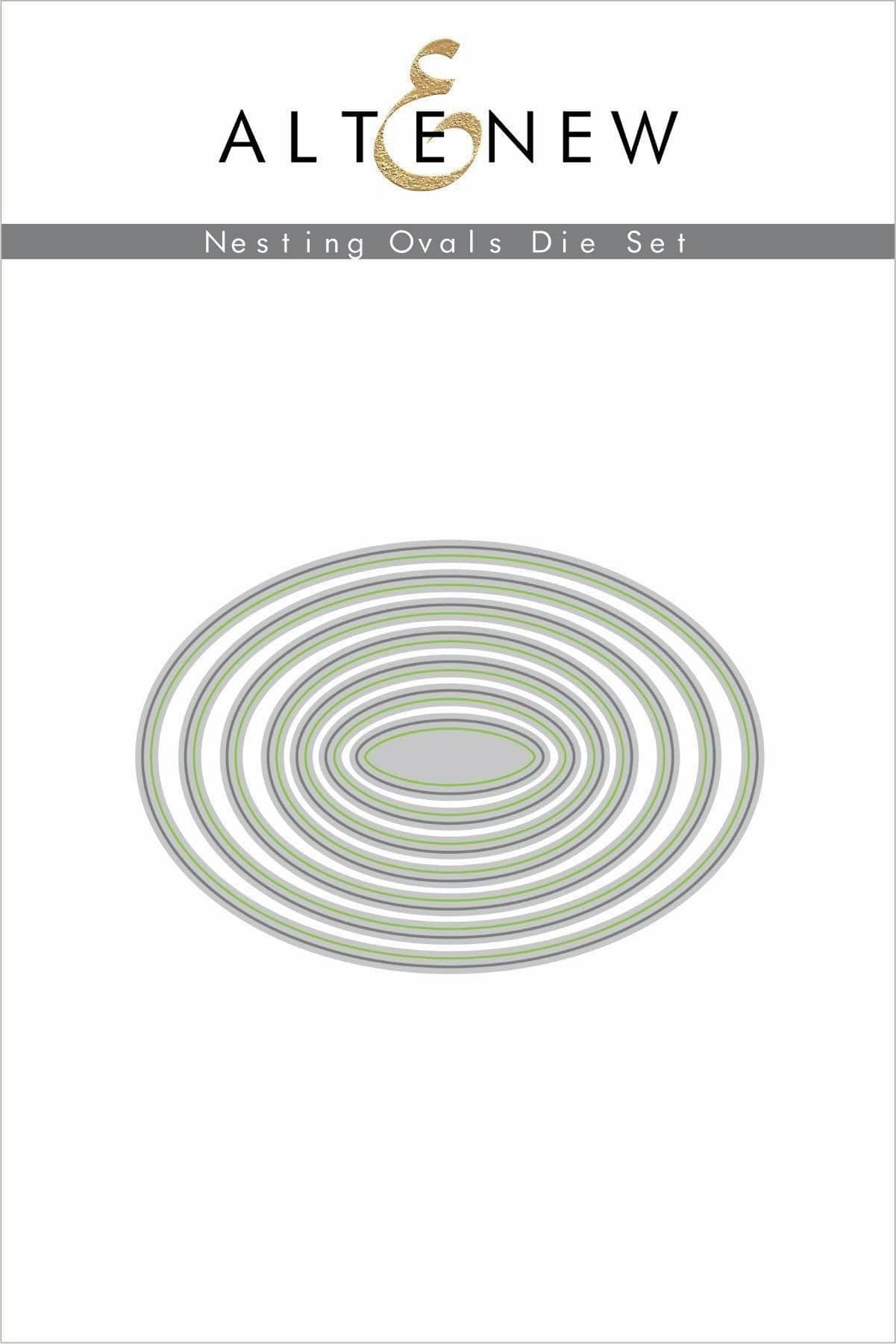 Nesting Ovals Die Set wooden