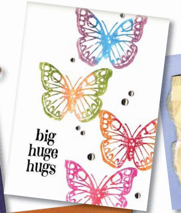 waterproof Papillons Stamp Set