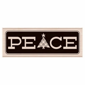 exclusive Peace With Tree Stamp