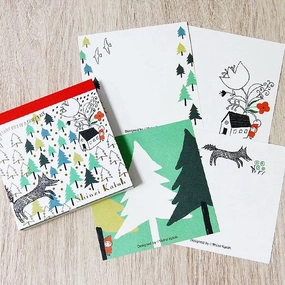 boxed Shinzi Katoh Memo Pad  - Hide And Seek With The Wolf