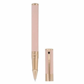 soft St Dupont D-Initial Pastel Pink Rollerball Pen
