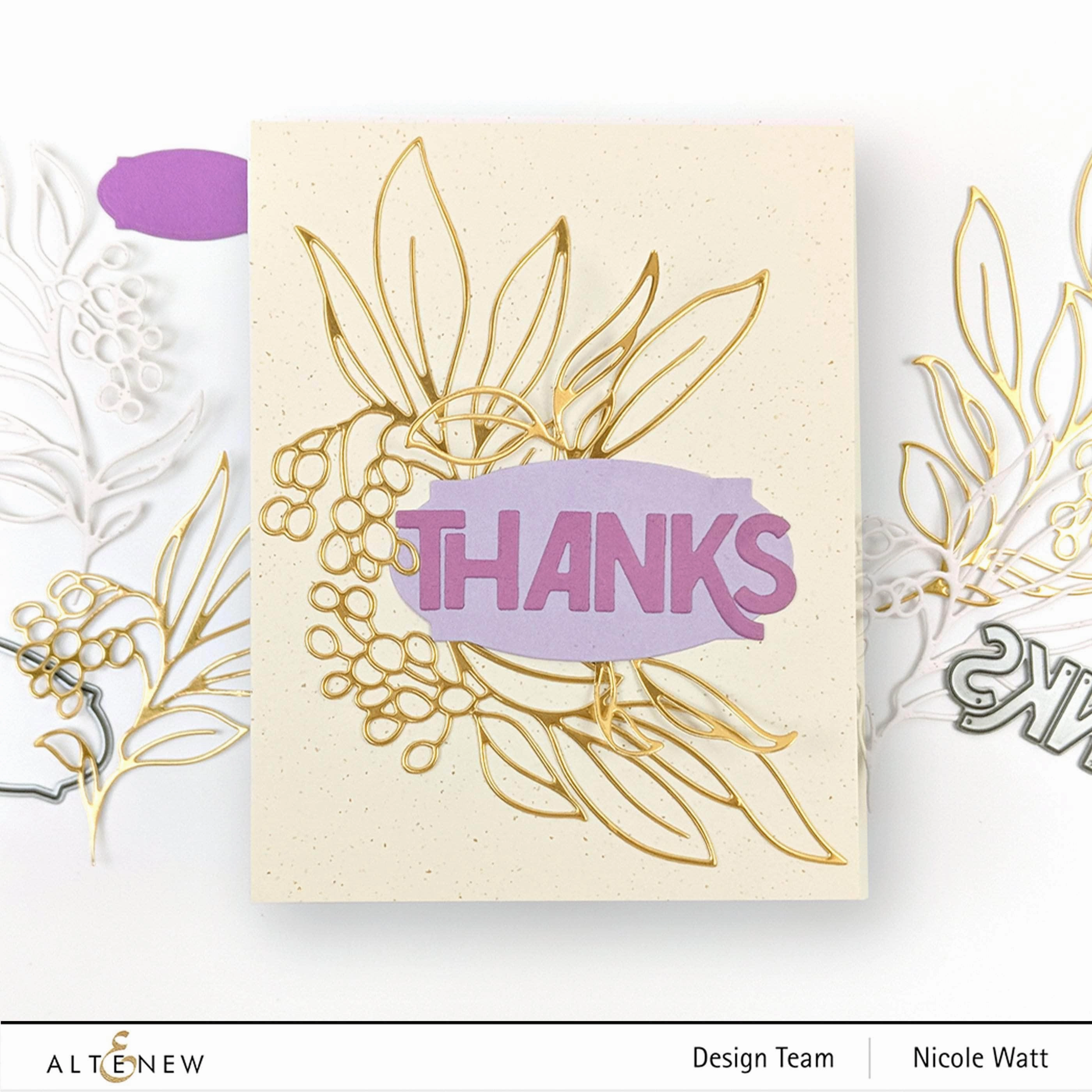 Bold Thanks Die Set stackable