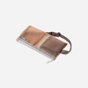 resin Book Band Pen Case // Mesh Brown