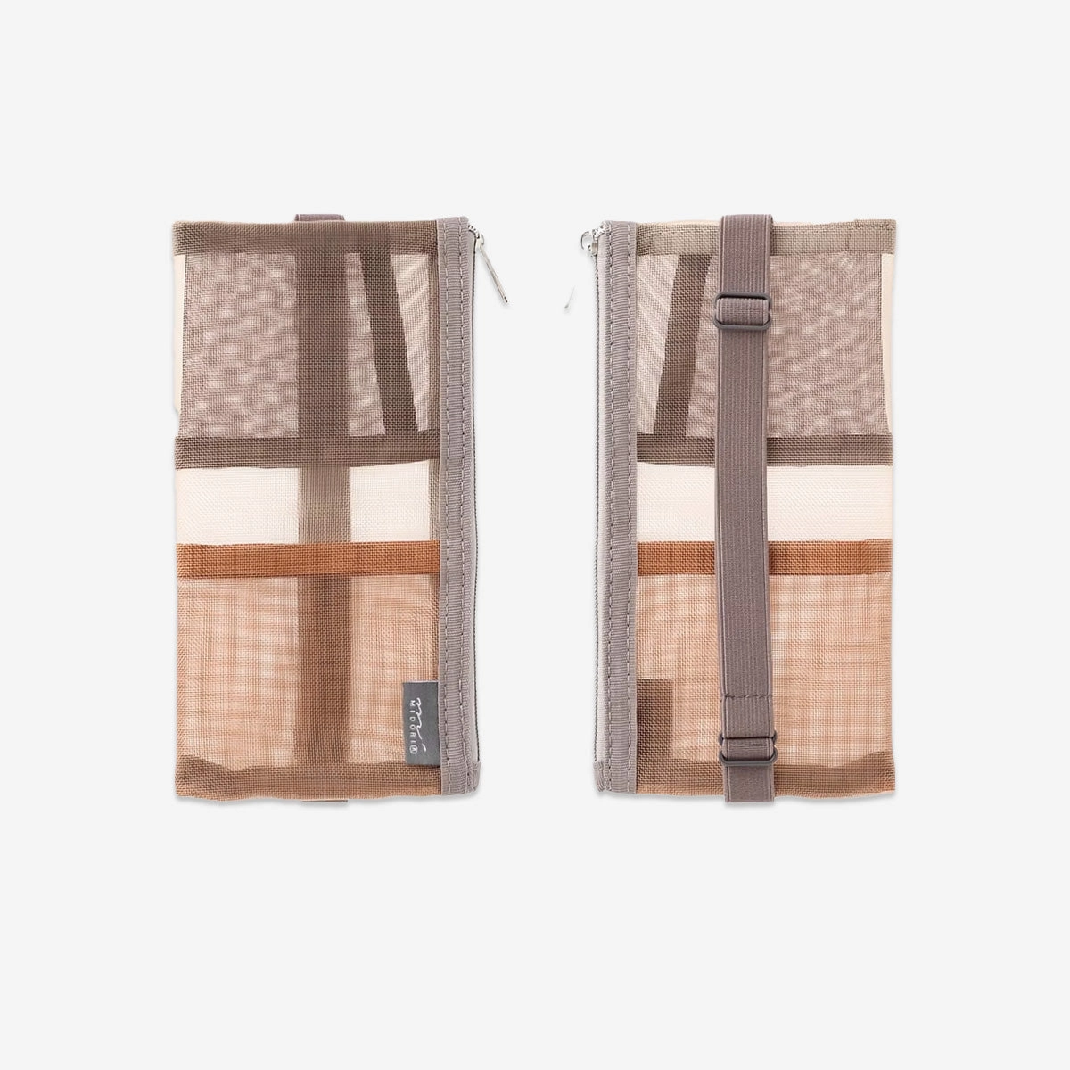 basic Book Band Pen Case // Mesh Brown