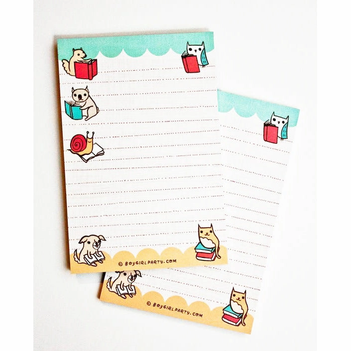 Book Lover Notepad elegant cool