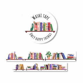 versatile Bookshelves Washi Tape