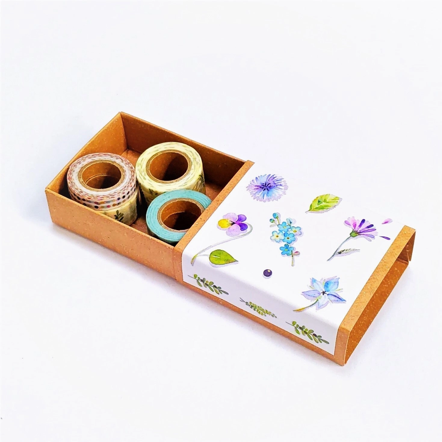 bestselling retro Botanical Garden Mini Washi Matchbox (5 Rolls)