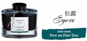 fiber seasonal Bottled Ink Iroshizuku Dew On Pine Tree (Syoro)