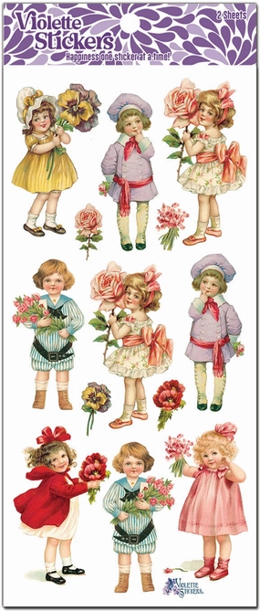 vegan wholesale Bouquet Children Stickers