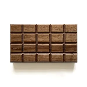 durable Walnut Wood Chocolate Bar Empty Watercolor Wooden Box Palette Case - Big