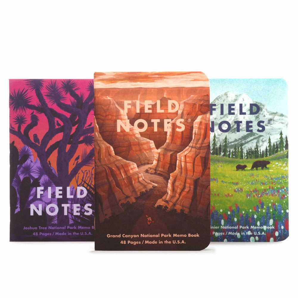 Field Notes National Parks Edition Pocket Notebooks (Set Of 3) ergonomic