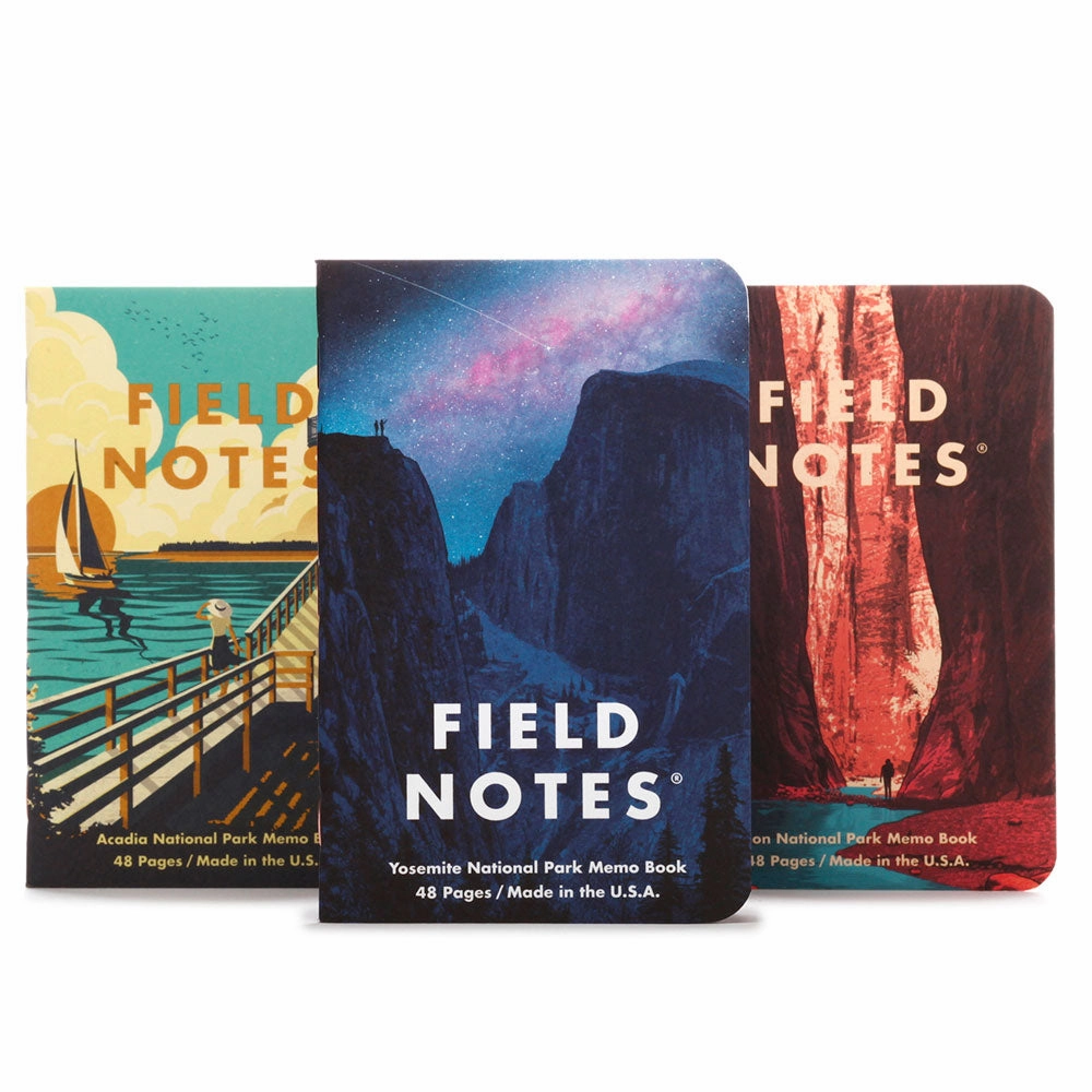Field Notes National Parks Edition Pocket Notebooks (Set Of 3) square