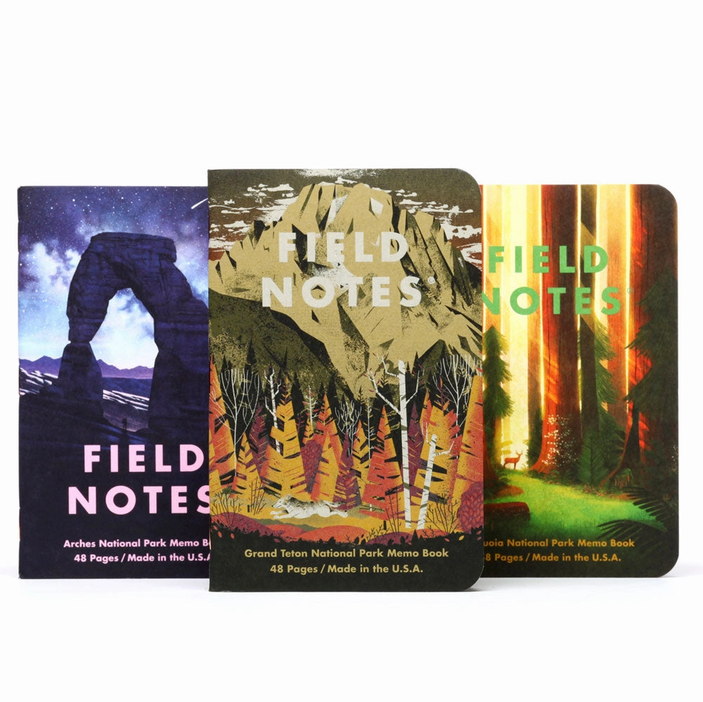 exclusive bulk Field Notes National Parks Edition Pocket Notebooks (Set Of 3)