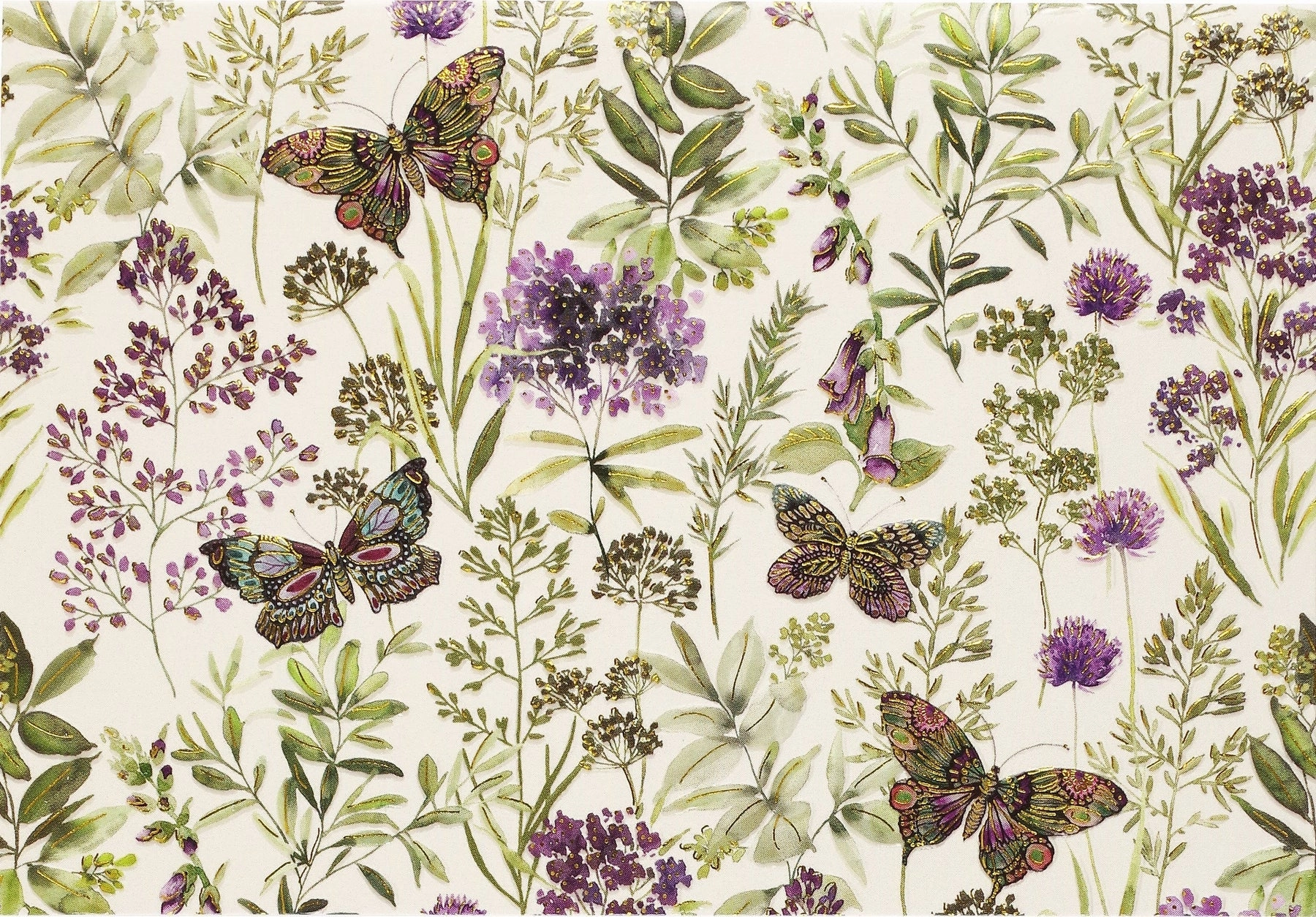 Boxed Note Cards - Amethyst Butterflies