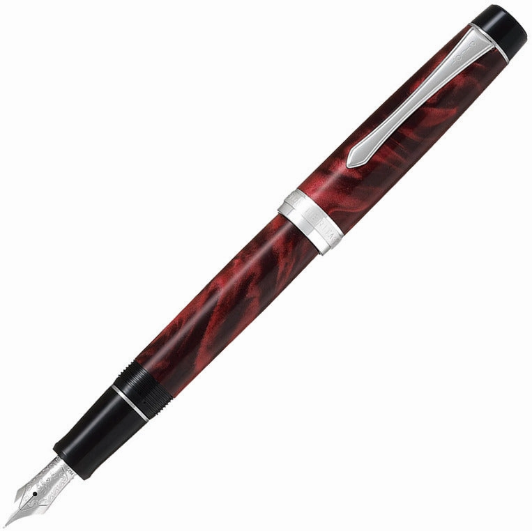 rugged Pilot Custom Se Marble Red Fountain Pen