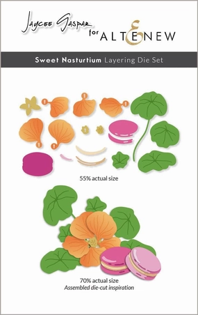 round leather Sweet Nasturtium Layering Die Set