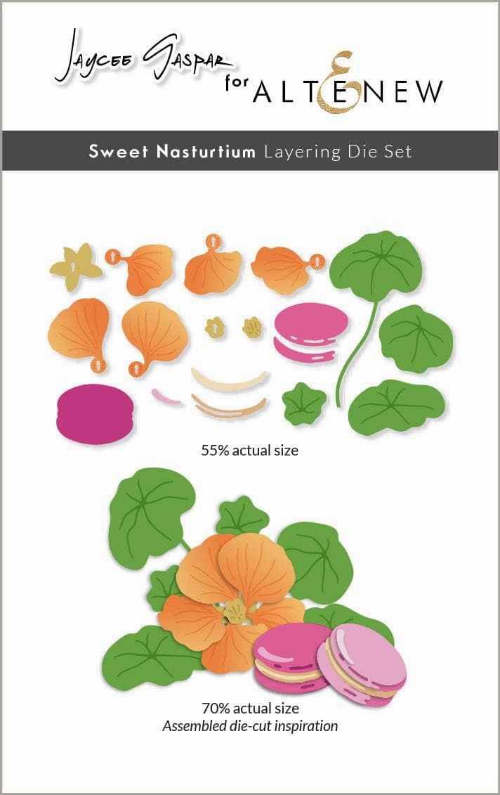 round leather Sweet Nasturtium Layering Die Set