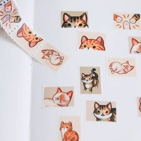 Tabby Cats Stamp Washi Tape sturdy popular