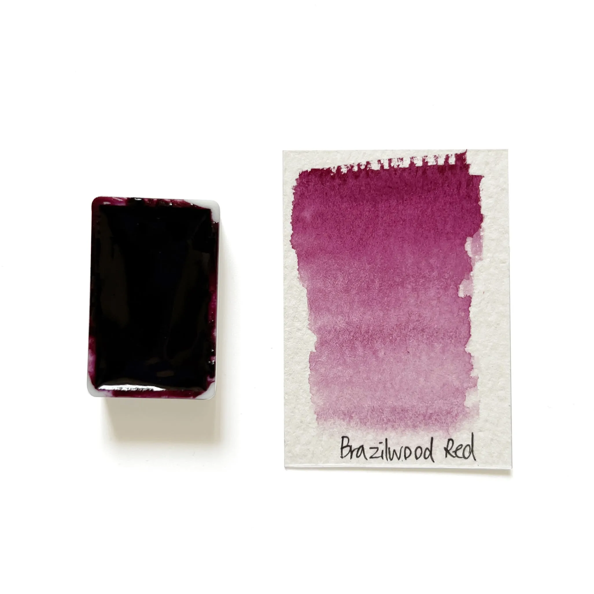 Brazilwood Red - Artist Grade Handmade Honey Based Watercolor Paint Full Pan 3.2Ml ceramic eco