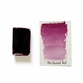 Brazilwood Red - Artist Grade Handmade Honey Based Watercolor Paint Full Pan 3.2Ml locking professional
