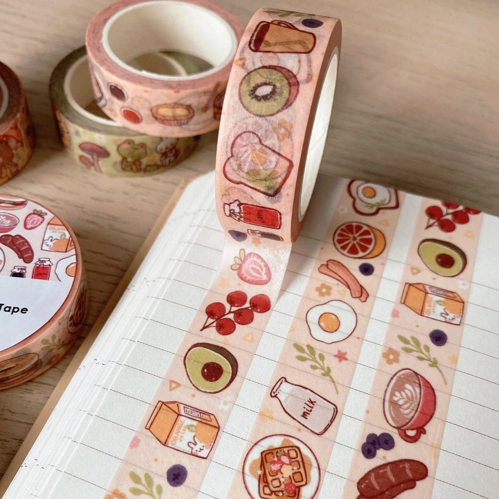 bronze Breakfast Washi Tape