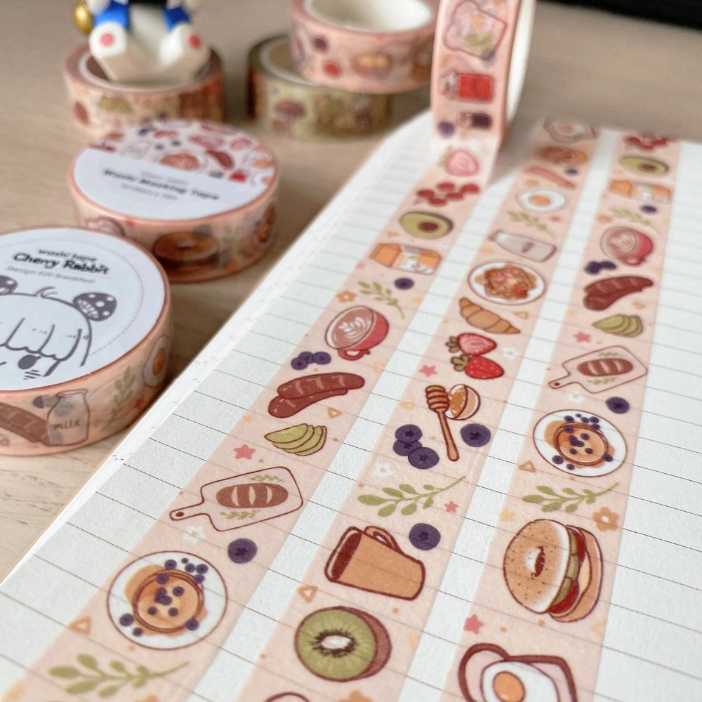 sturdy maxi Breakfast Washi Tape