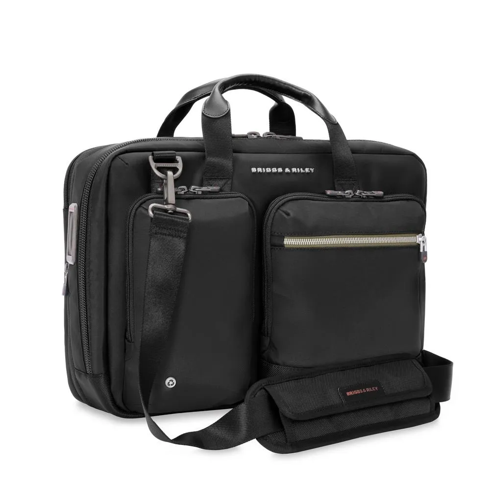 Briggs & Riley Recycelte Day Bag Slim Erweiterbare Aktentasche Briggs-Riley