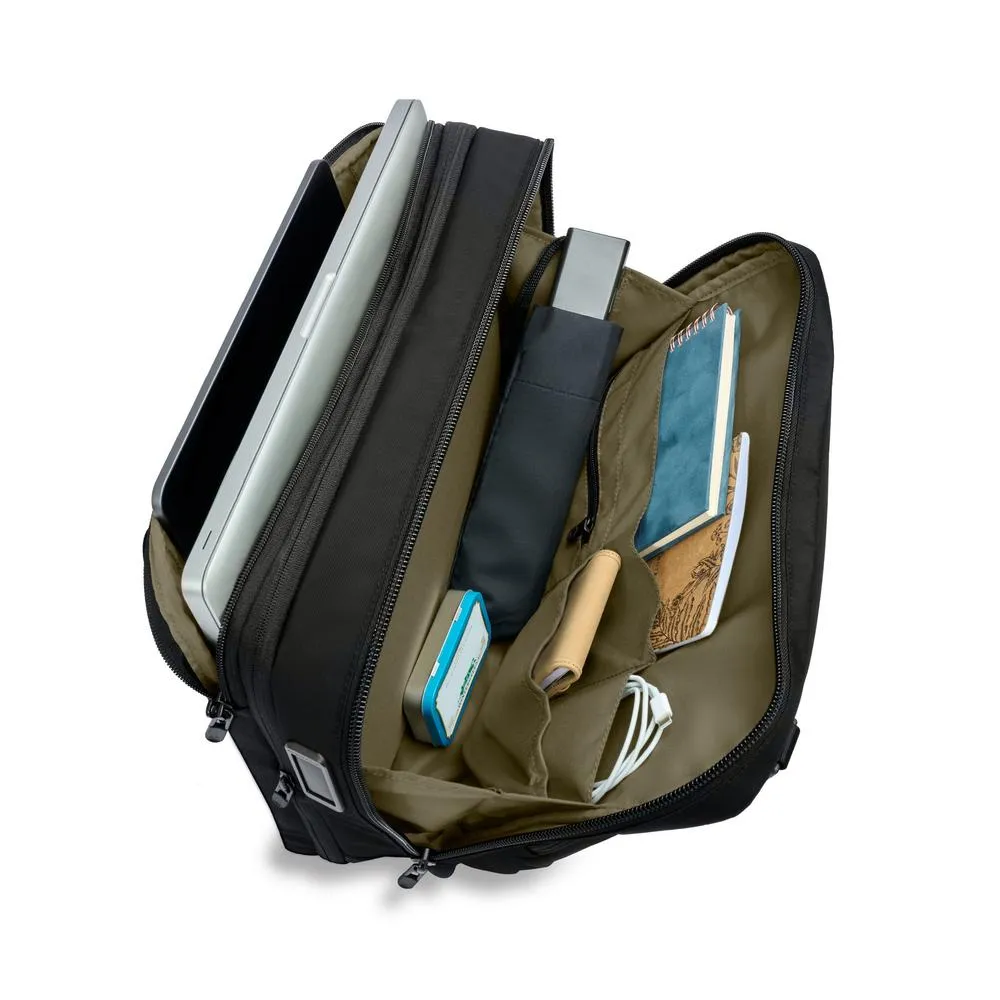 Briggs & Riley Recycelte Day Bag Slim Erweiterbare Aktentasche Briggs-Riley