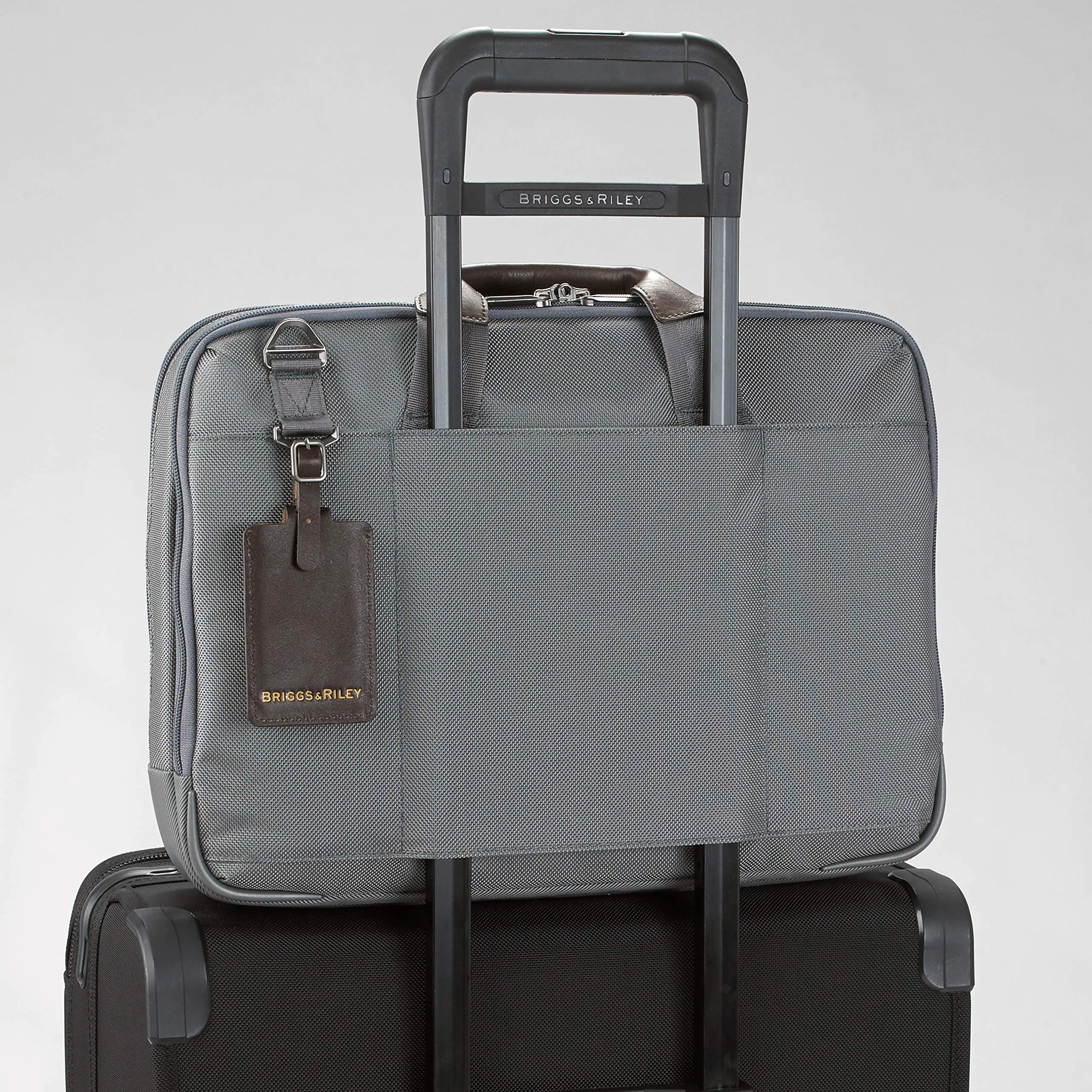 Briggs & Riley @work Medium Aktenkoffer mit Lederapplikationen Briggs-Riley