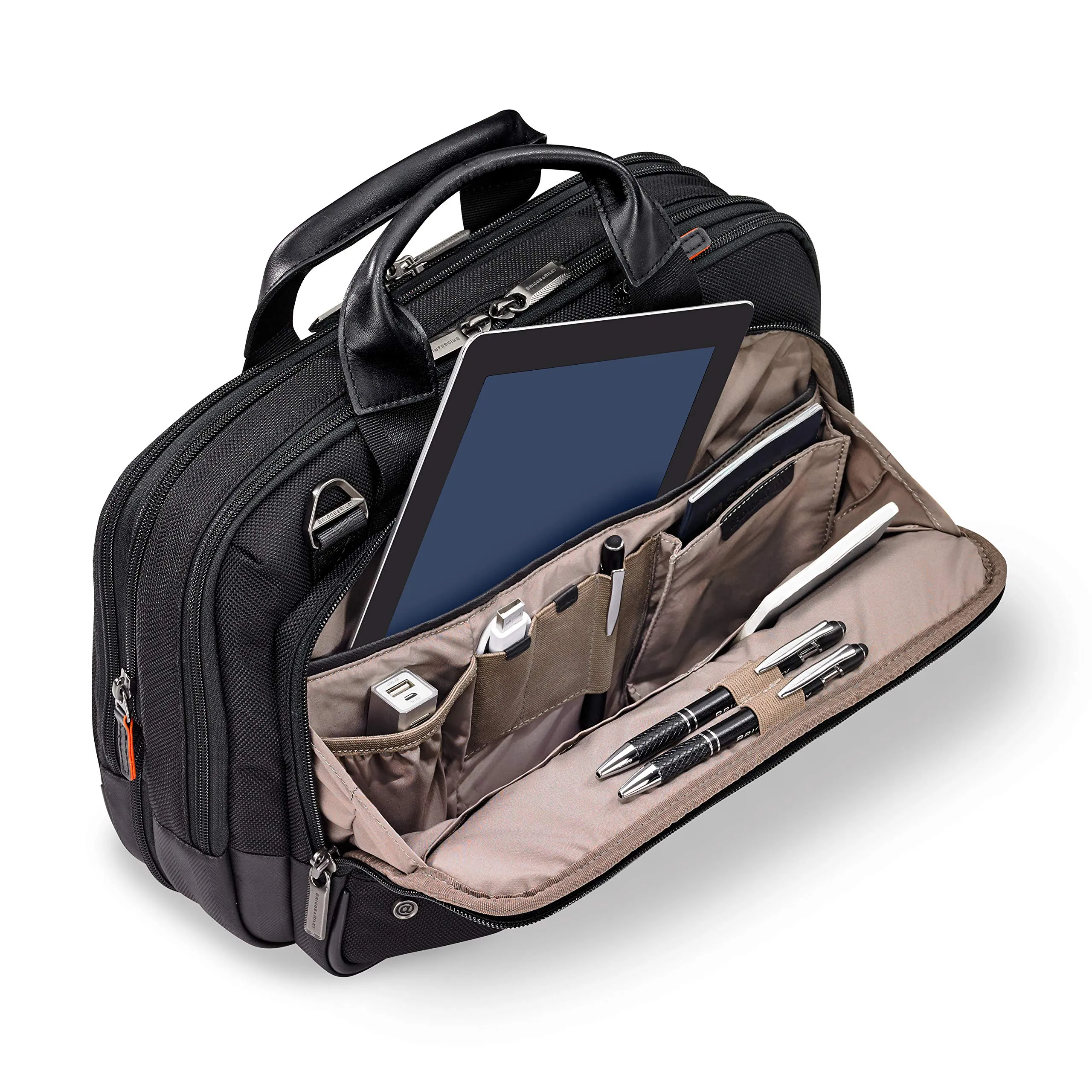 Briggs & Riley @work Medium Aktenkoffer mit Lederapplikationen Briggs-Riley