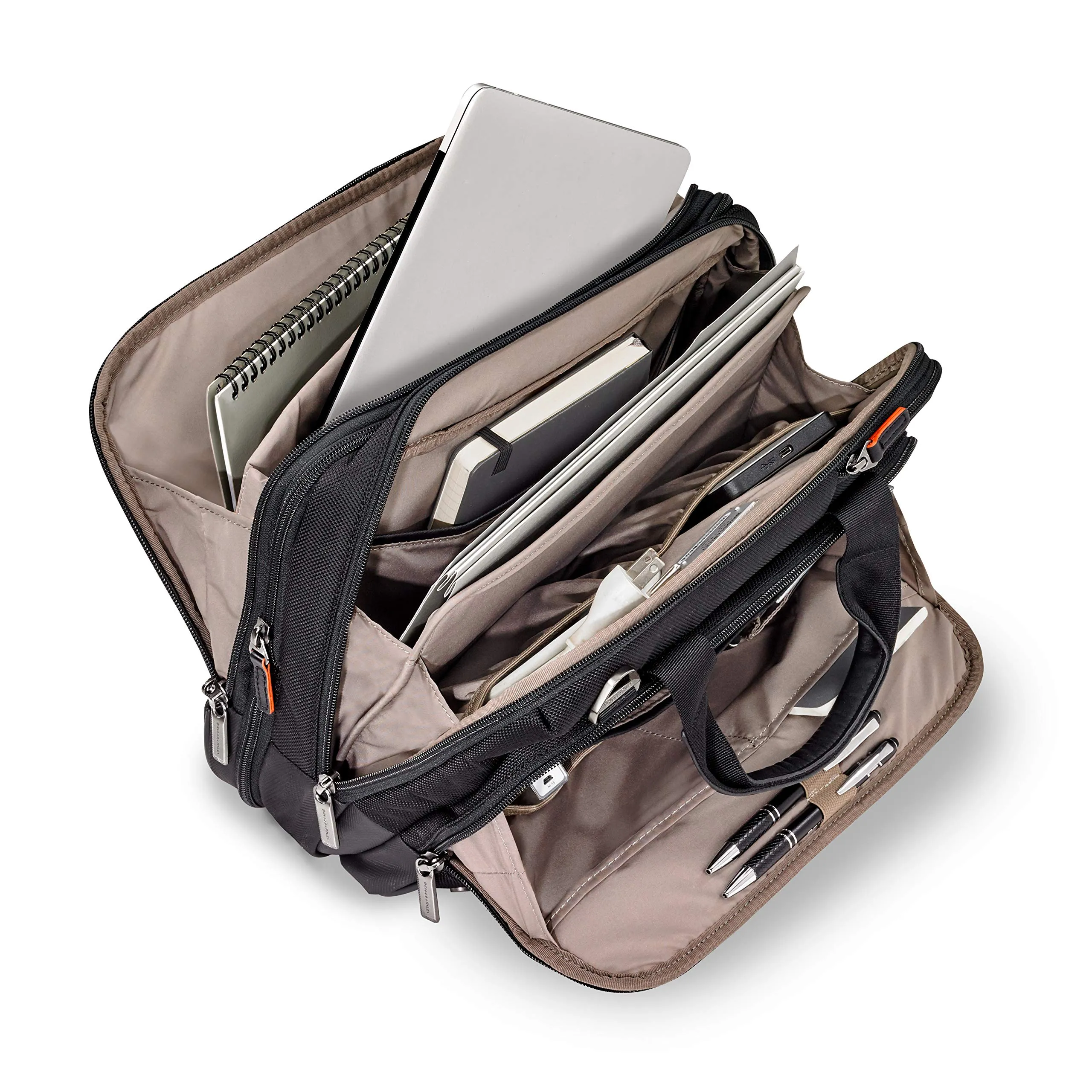 Briggs & Riley @work Medium Aktenkoffer mit Lederapplikationen Briggs-Riley