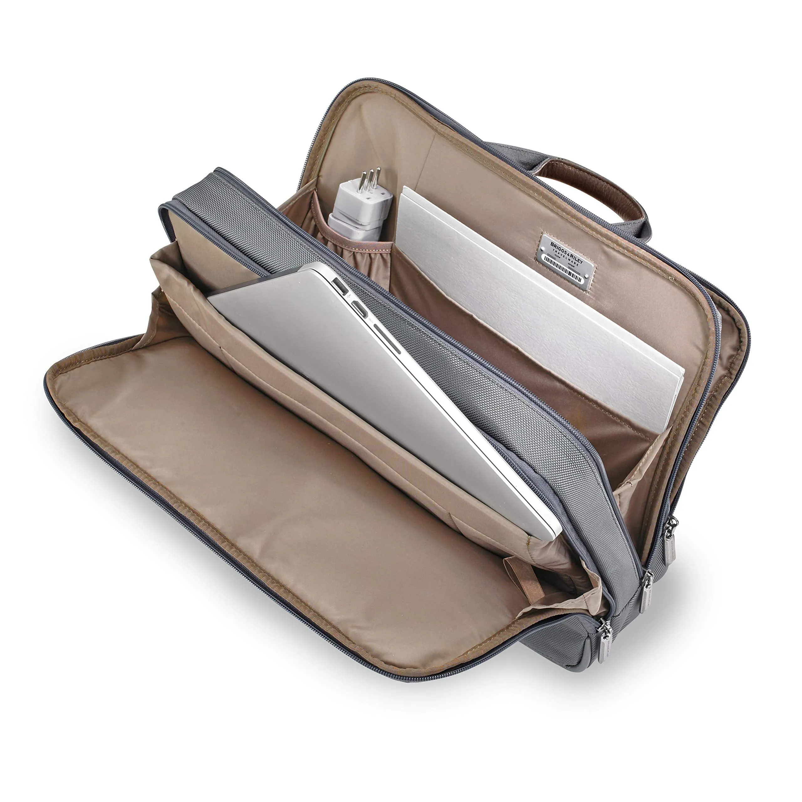Briggs & Riley @work Medium Aktenkoffer mit Lederapplikationen Briggs-Riley