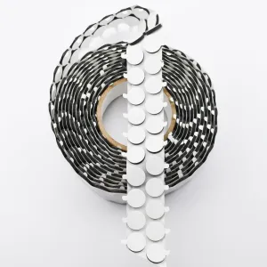 Black Foam Dots With Easy Release Tab 3/4" X 1/8" - 500Pk metal