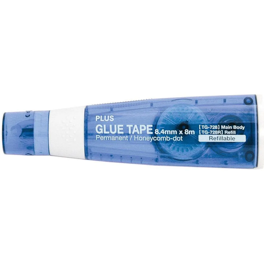 Plus Small Glue Tape Dispenser .33"X26' Blue Tg-728 special