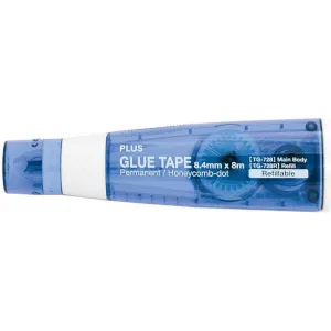 Plus Small Glue Tape Dispenser .33"X26' Blue Tg-728 special