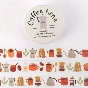 modern Coffee Time Washi Tape
