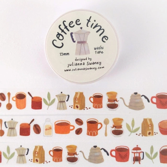 modern Coffee Time Washi Tape