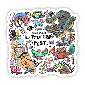 Dalton Doodles X Little Craft Place - Doodle Creatures Vinyl Sticker trusted colorful