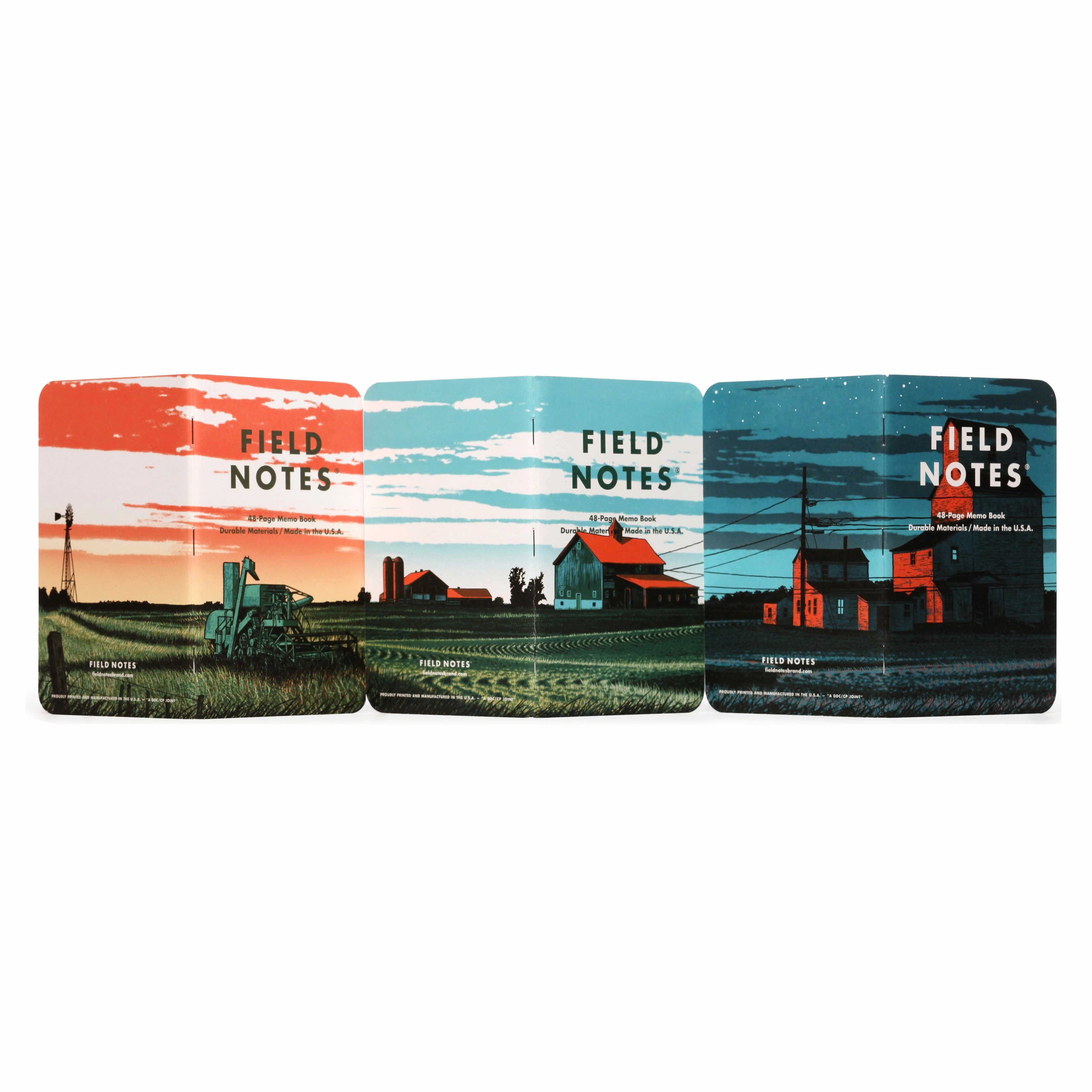 professional cotton Field Notes Heartland Memo Notebooks (Set Of 3)