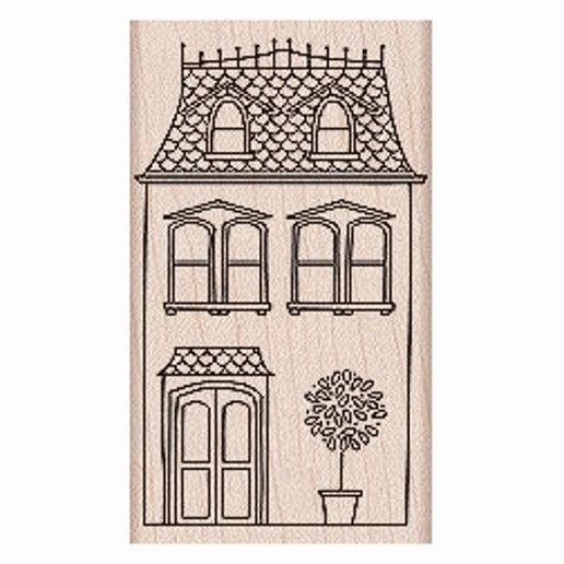 washable House With Plant Stamp