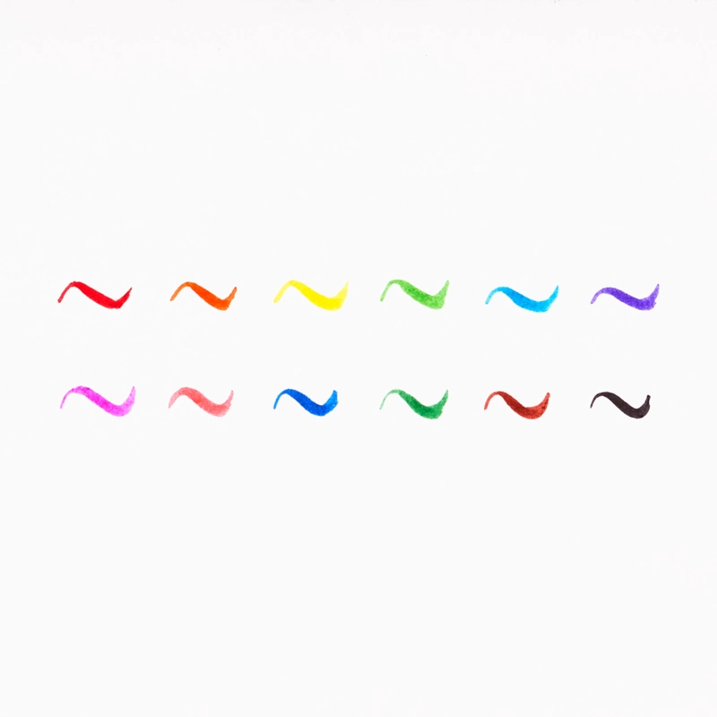 Brilliant Brush - 12 Brush Tip Markers