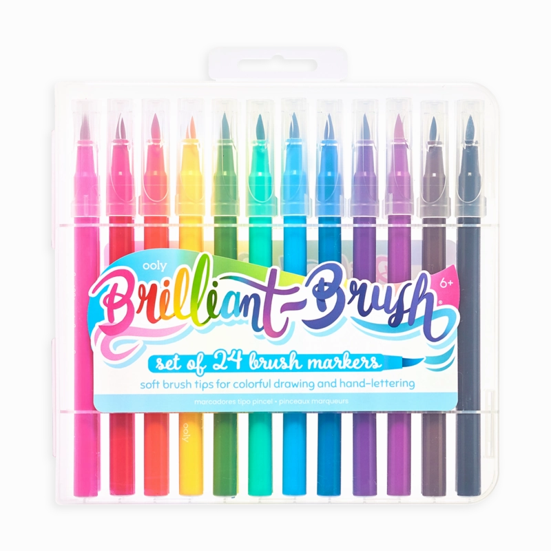 Brilliant Brush - 24 Brush Tip Markers
