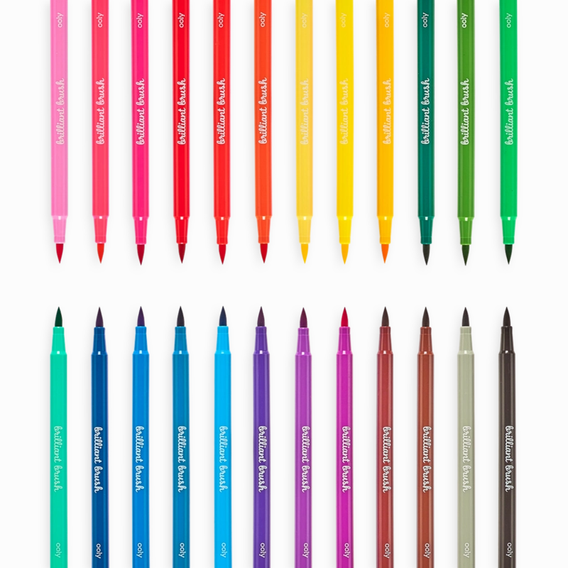 Brilliant Brush - 24 Brush Tip Markers