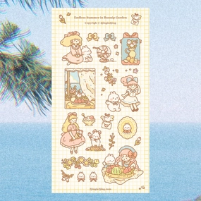 multipack 2Jingis2Jing Endless Summer In Bunnip Garden Sticker Sheet - B