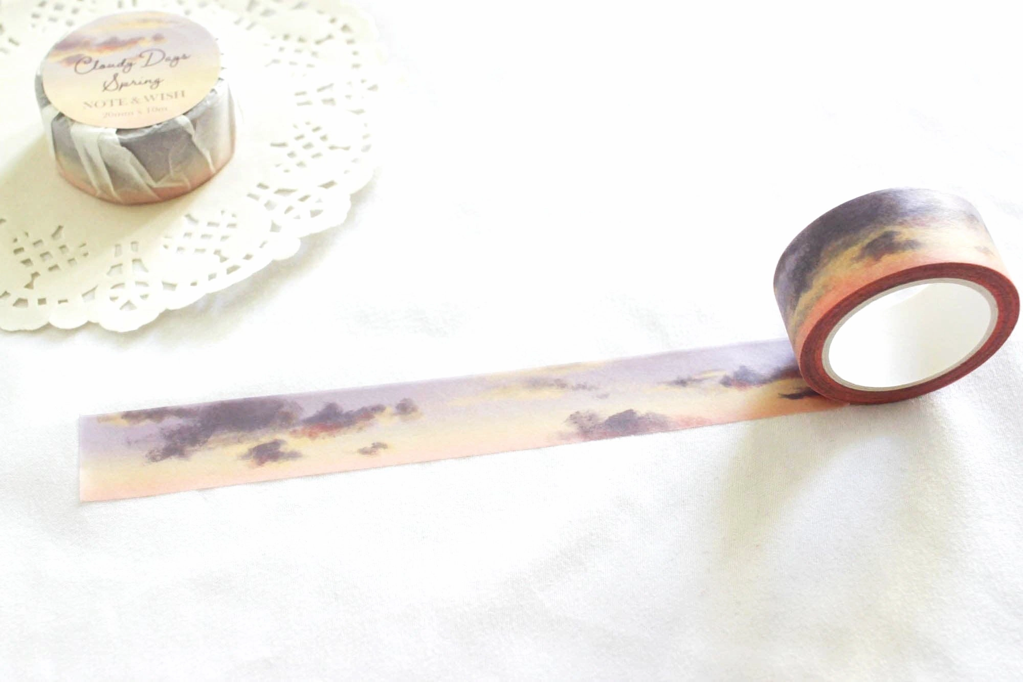 Cloudy Days Spring Washi Tape valuable biodegradable