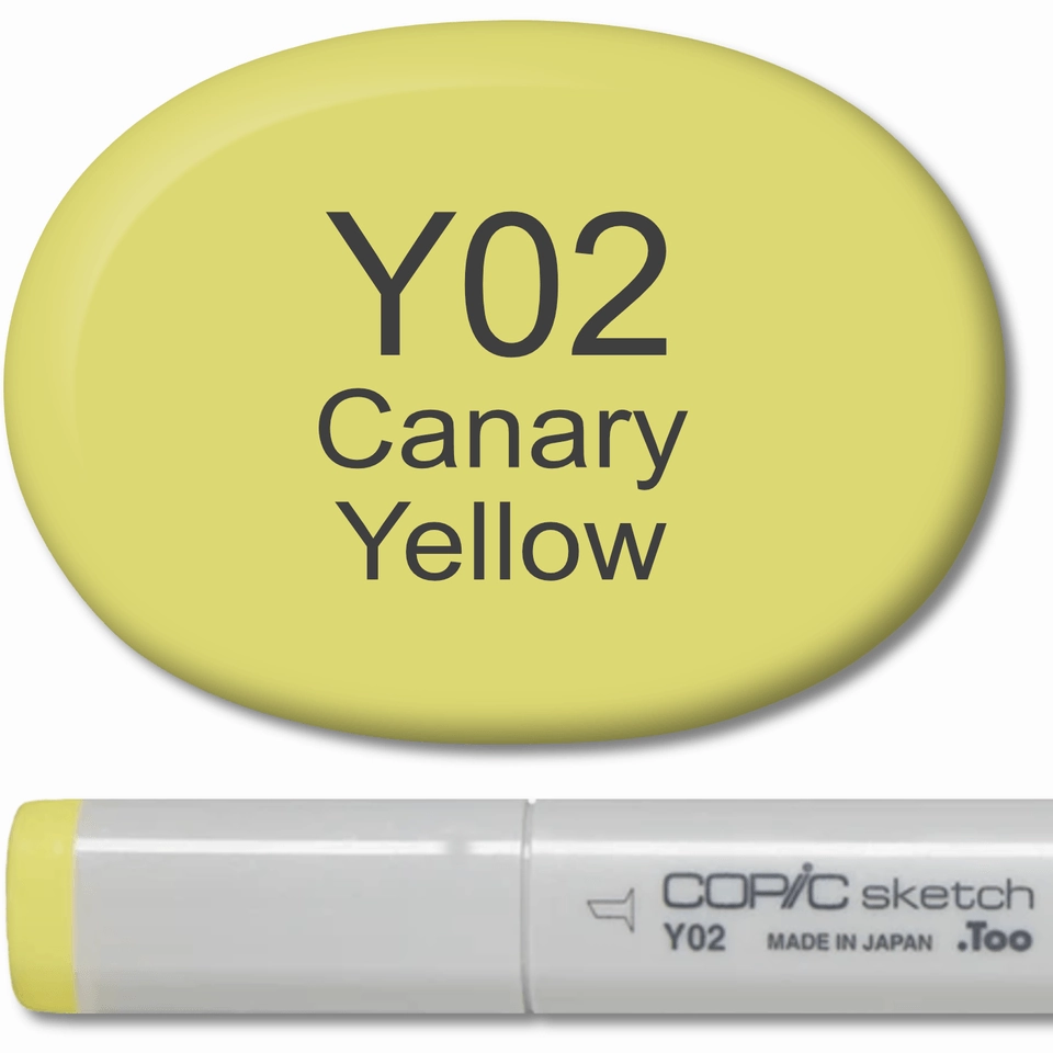 modern bundle Copic Sketch Marker - Y02 Canary Yellow